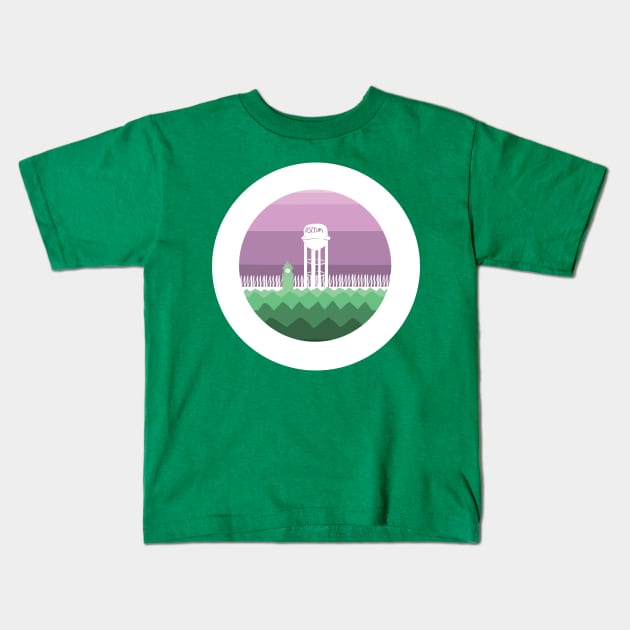 Ostium Skyline Kids T-Shirt by The Ostium Network Merch Store